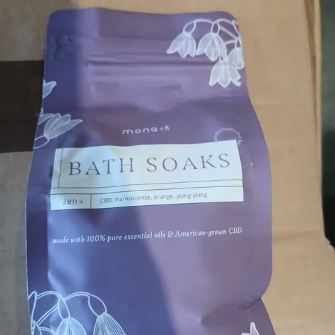 APPROXIMATELY 10 ZEN+ BATH SOAKS – CBD-INFUSED BATH SOAK IN PURPLE POUCH