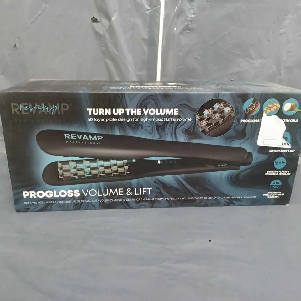 BOXED REVAMP PROGLOSS VOLUME AND LIFT CERAMIC VOLUMISER 