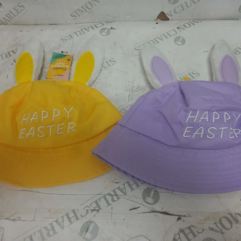 5 X BOXES OF 6 EASTER BUNNY EAR BUCKET HATS 