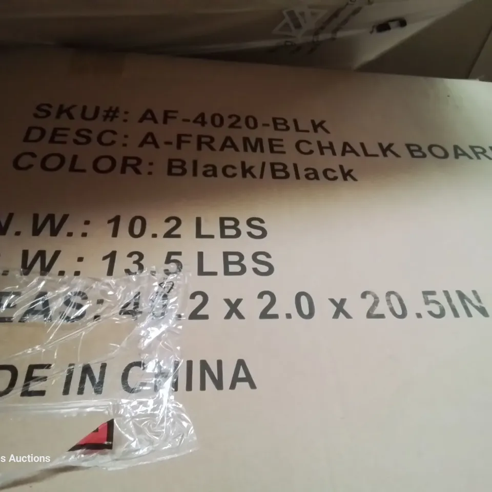 PALLET OF ASSORTED PRODUCTS, INCLUDING, A FRAME CHALK BOARD, ALPHA CAMPING CHAIR, BIRD BATH WITH FEEDER, PUL OUT KITCHEN MIXER TAP, COCONUT MATS.