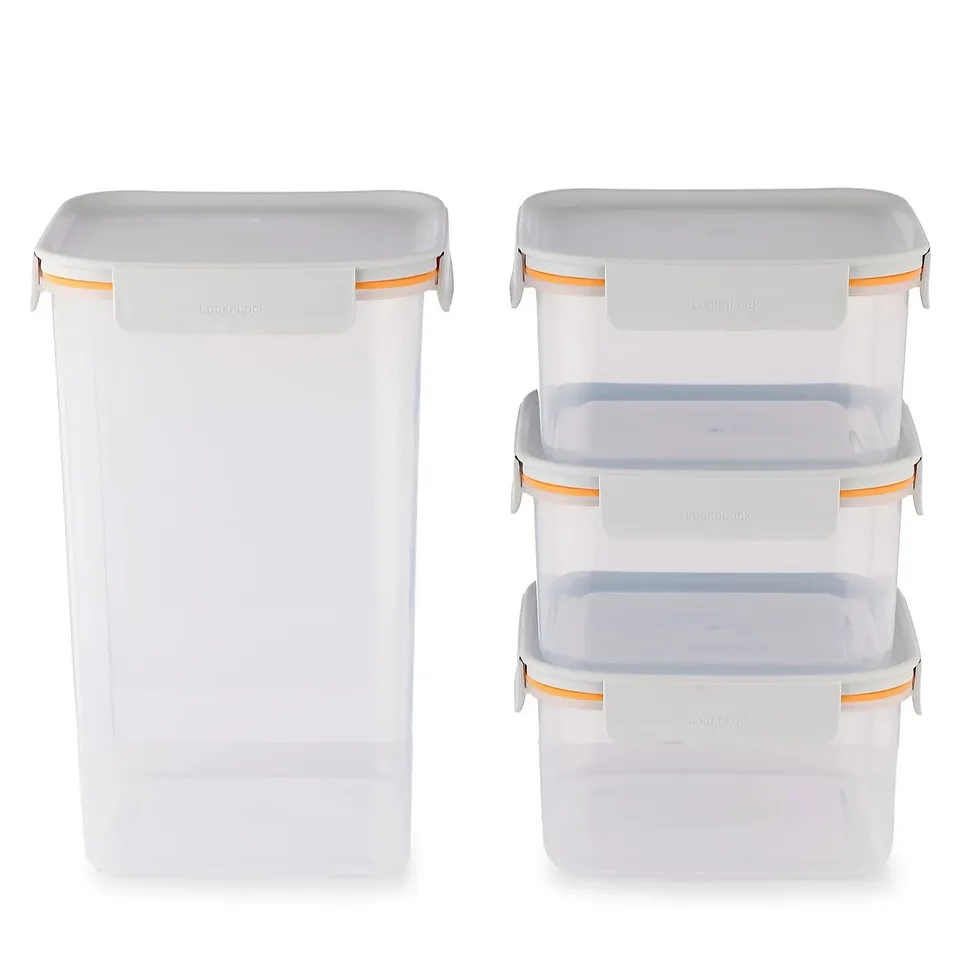 LOCKNLOCK CLASSIC PLUS SET OF 4 NESTABLE CONTAINERS SET BOXED