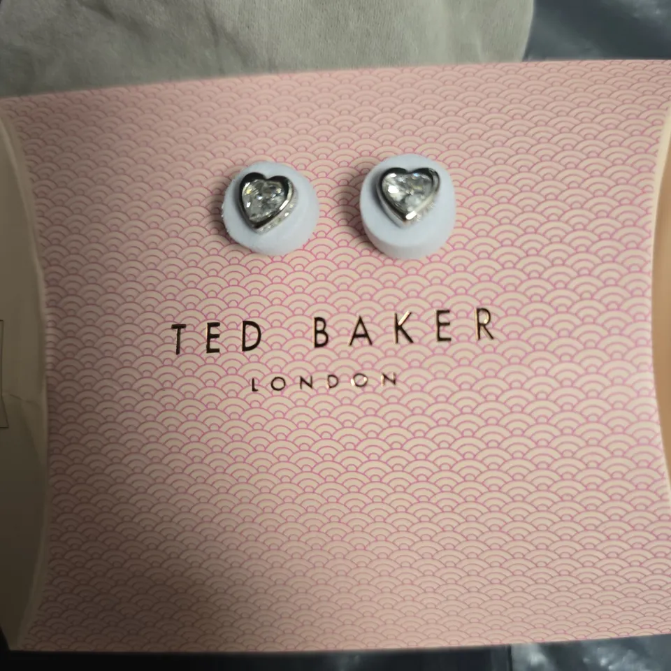 TED BAKER LONDON HEART STUD EARRINGS