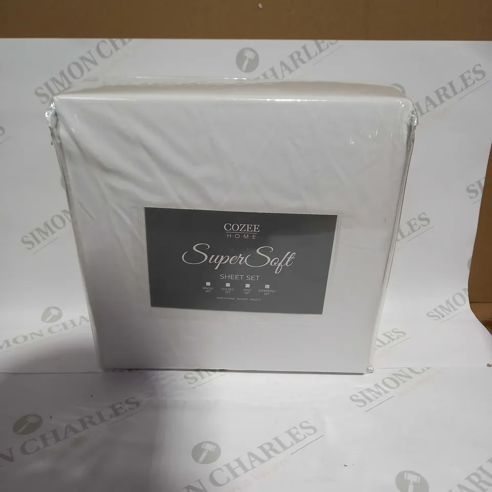 COZEE HOME SUPERSOFT SHEET SET - SUPERKING