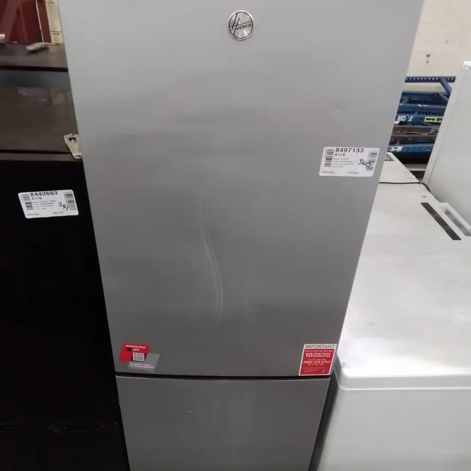 HOOVER HOCT3L517FSK 50/50 FRIDGE FREEZER - MATTE SILVER