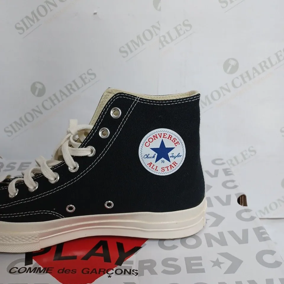CONVERSE PLAY CHUCK 70 CDG HIGH IN BLACK- UK 10