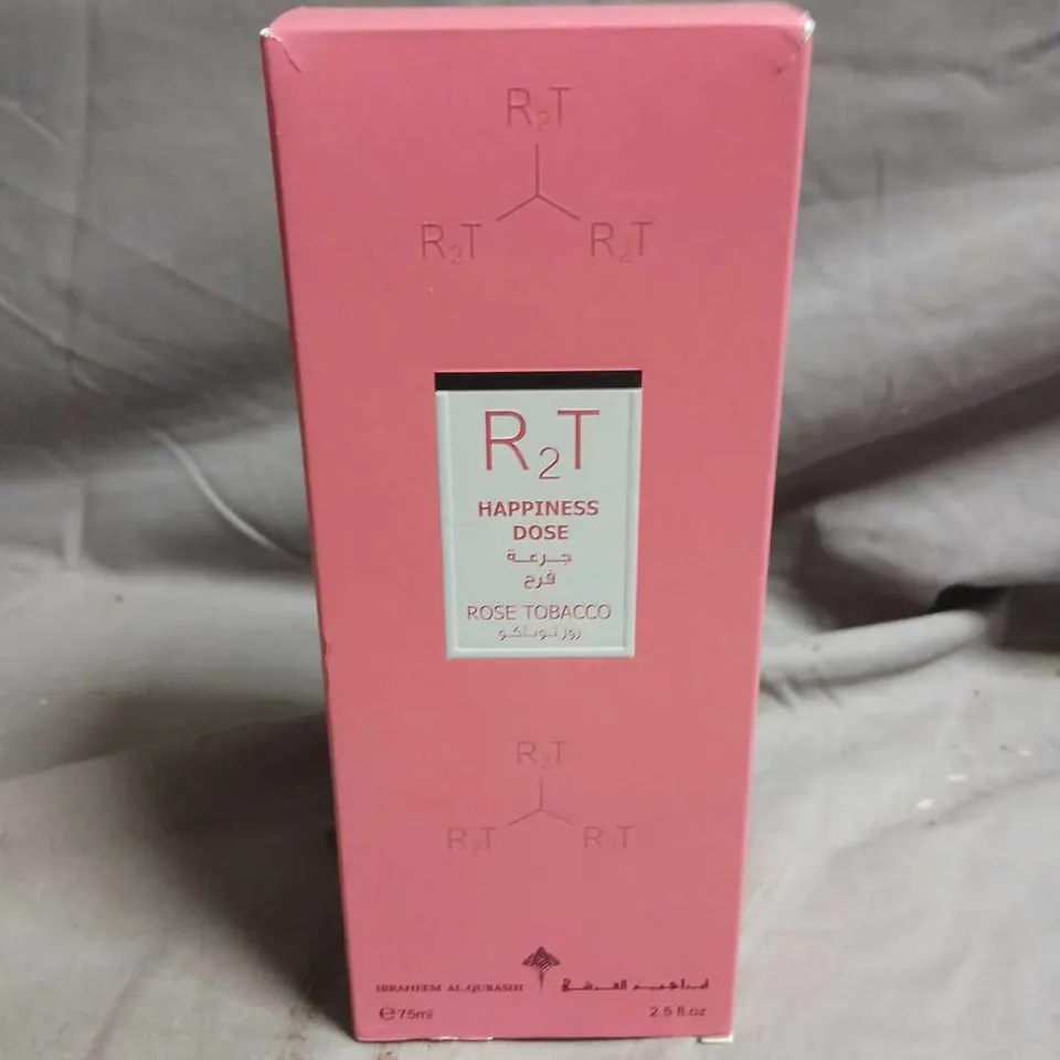 BOXED R2T HAPPINESS DOSE ROSE TOBACCO 75ML