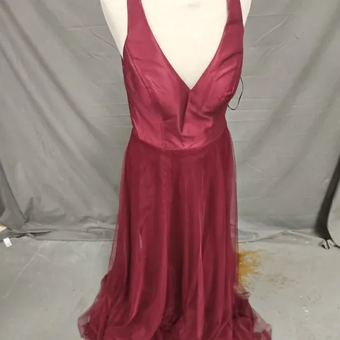 SORELLA VITA OCCASION DRESS IN WINE SIZE 14