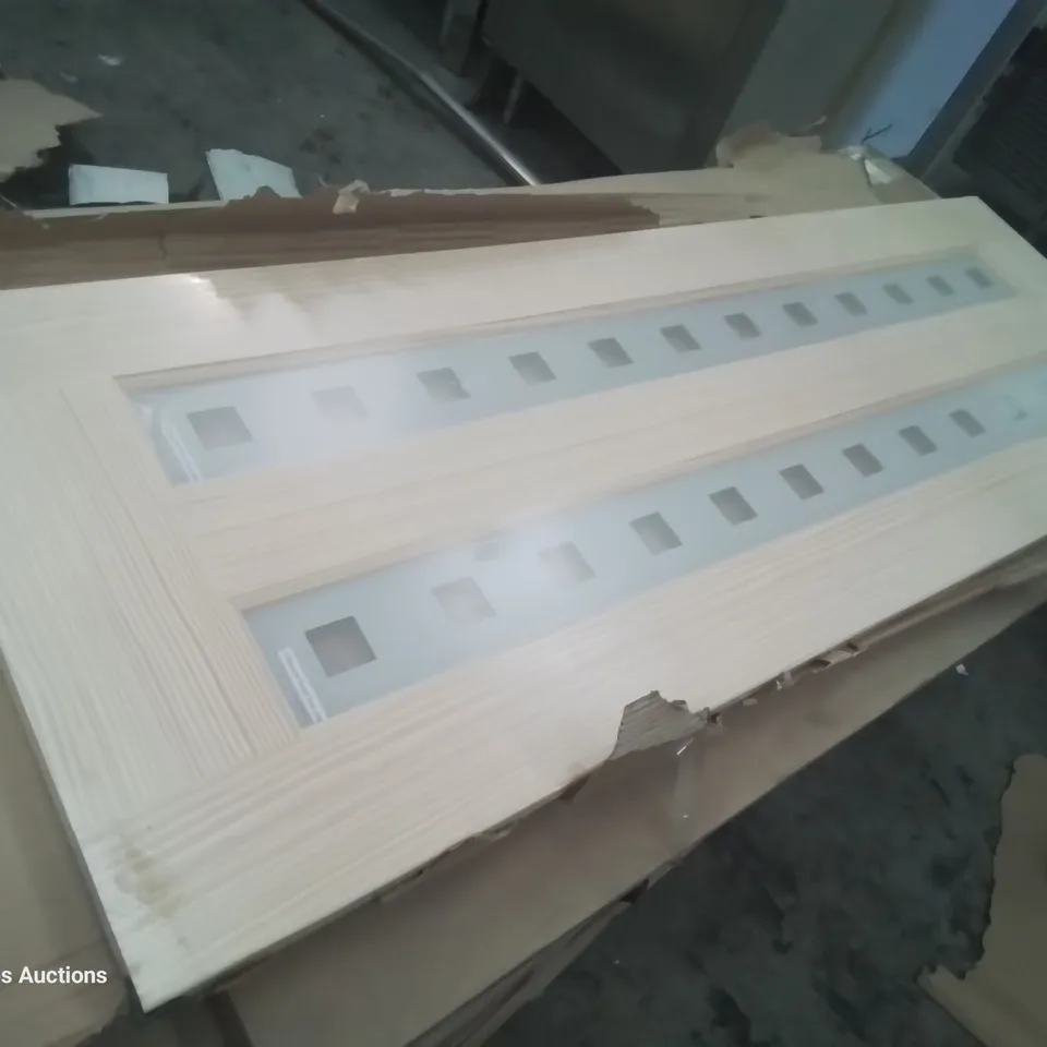 DESIGNER VERTICAL 2 PANEL GLAZED INTERNAL DOOR 1981 × 686