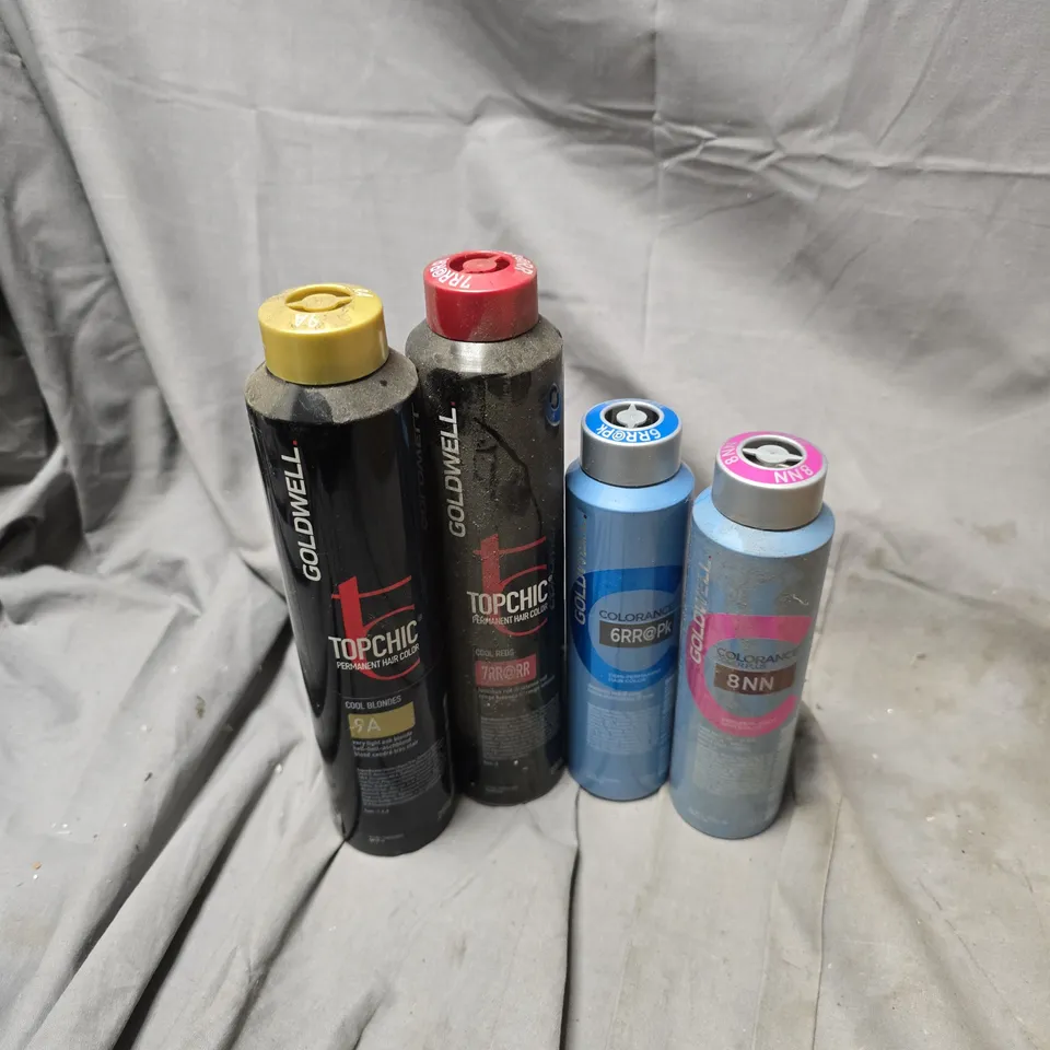 APPROXIMATELY 24 ASSORTED GOLDWELL COLOUR HAIRSPRAYS TO INCLUDE BLONDES, REDS, SILVERS, ETC - COLLECTION ONLY