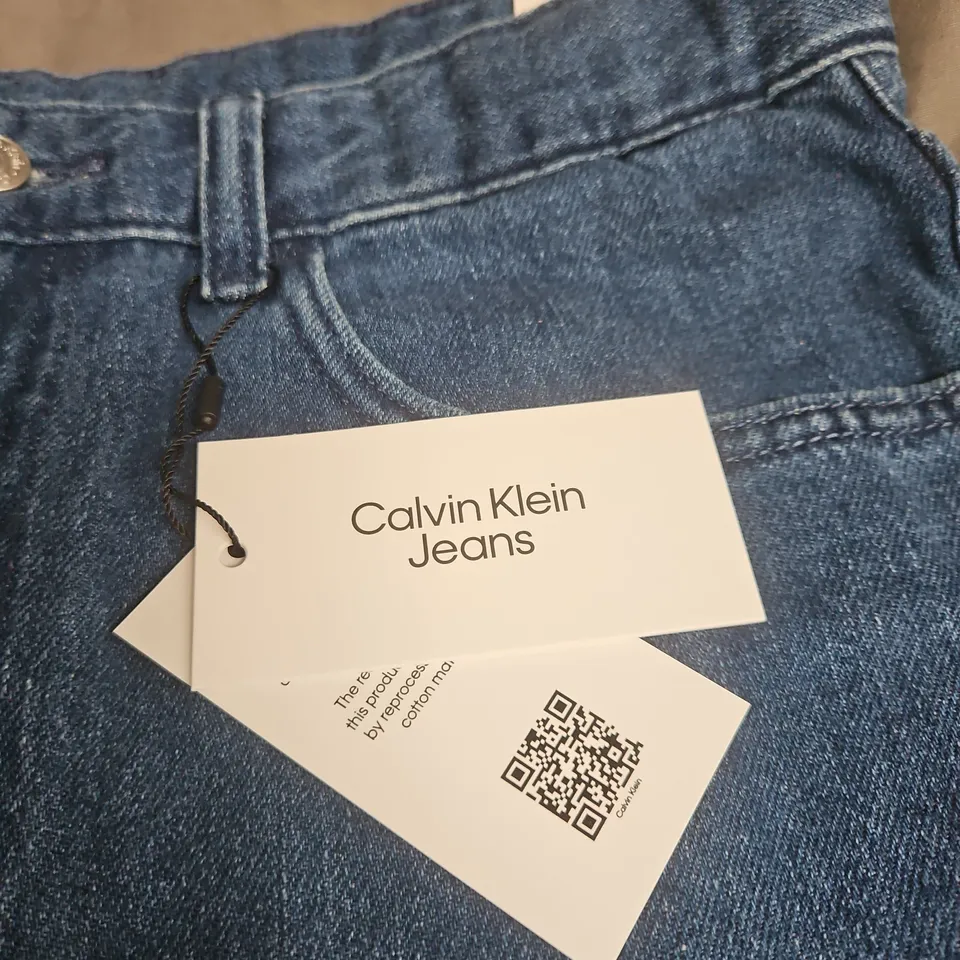CALVIN KLEIN JEANS DENIM SHORTS – VIBRANT BLUE, UK 16