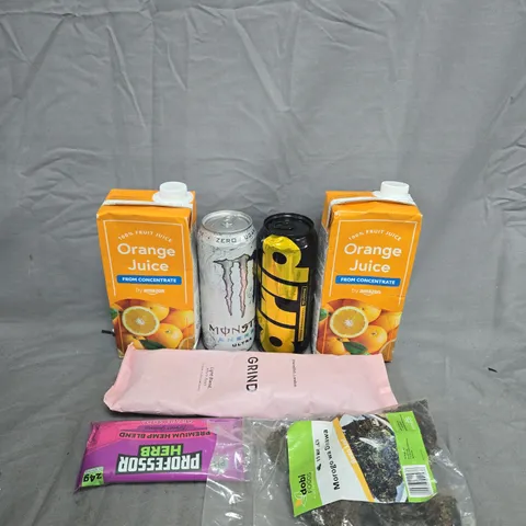 APPROXIMATELY 10 ASSORTED DRINK ITEMS TO INCLUDE - DRIP WATER , ORANGE JUICE , PINEAPPLE JUICE , COLLECTION ONLY