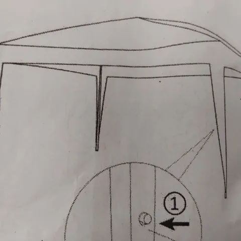 BOXED GARDEN CANOPY GAZEBO - GREEN/WHITE // SIZE UNSPECIFIED (1 BOX)
