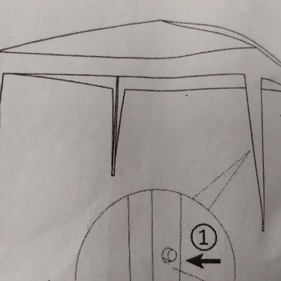 BOXED GARDEN CANOPY GAZEBO - GREEN/WHITE // SIZE UNSPECIFIED (1 BOX)