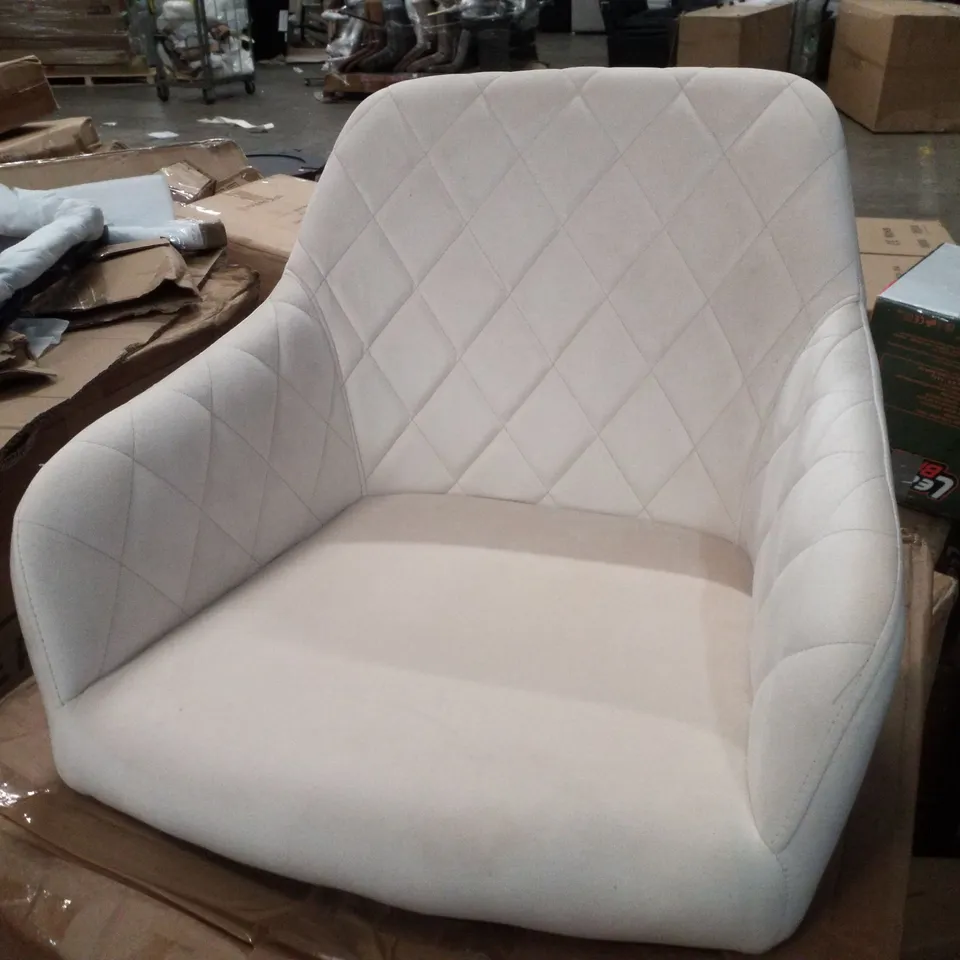 BOXED UNBRANDED PAIR OF DINING CHAIRS IN CREAM