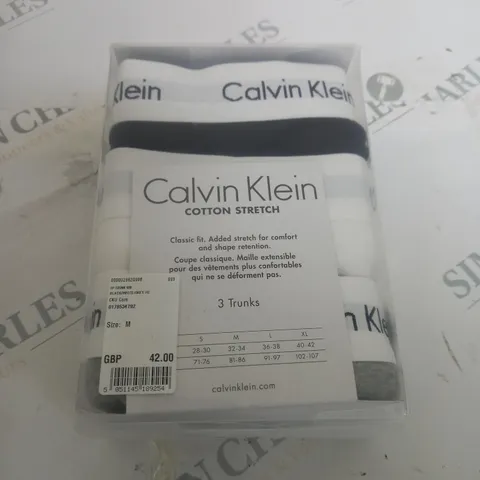 CALVIN KLEIN 3 PACK TRUNKS SIZE M