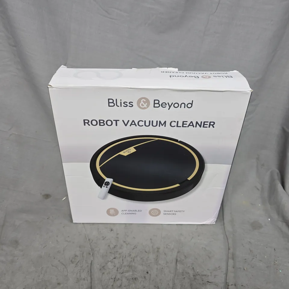 BOXED BLISS & BEYOND ROBOT VACUUM CLEANER