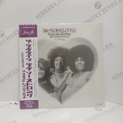 SEALED THE LOVELITES LOVE SO STRONG VINYL