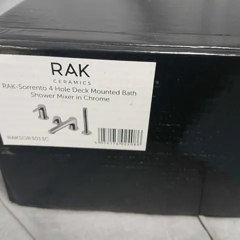 RAK Ceramics Sorrento 4-Hole Deck Mounted Bath Shower Mixer in Chrome