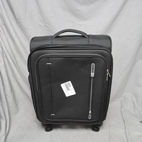 AMERICAN TOURISTER CARRY-ON LUGGAGE – BLACK 4-WHEEL SUITCASE