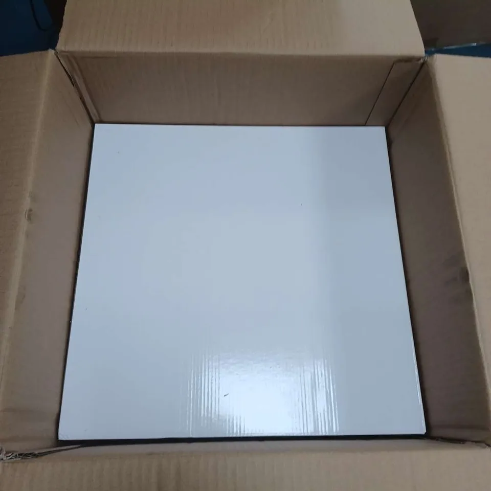 LOT OF 4 BOXED DAR TUGEL 3 LIGHT FLUSH SATIN CHROME GLASS CEILING LIGHT