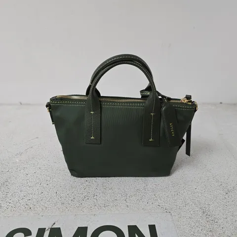 RADLEY GREEN HANDBAG β TOP-HANDLE WITH ZIP CLOSURE