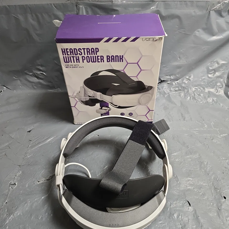 BOXED VENOM HEADSTRAP WITH POWER BANK FOR USE WITH META QUEST 2 & 3
