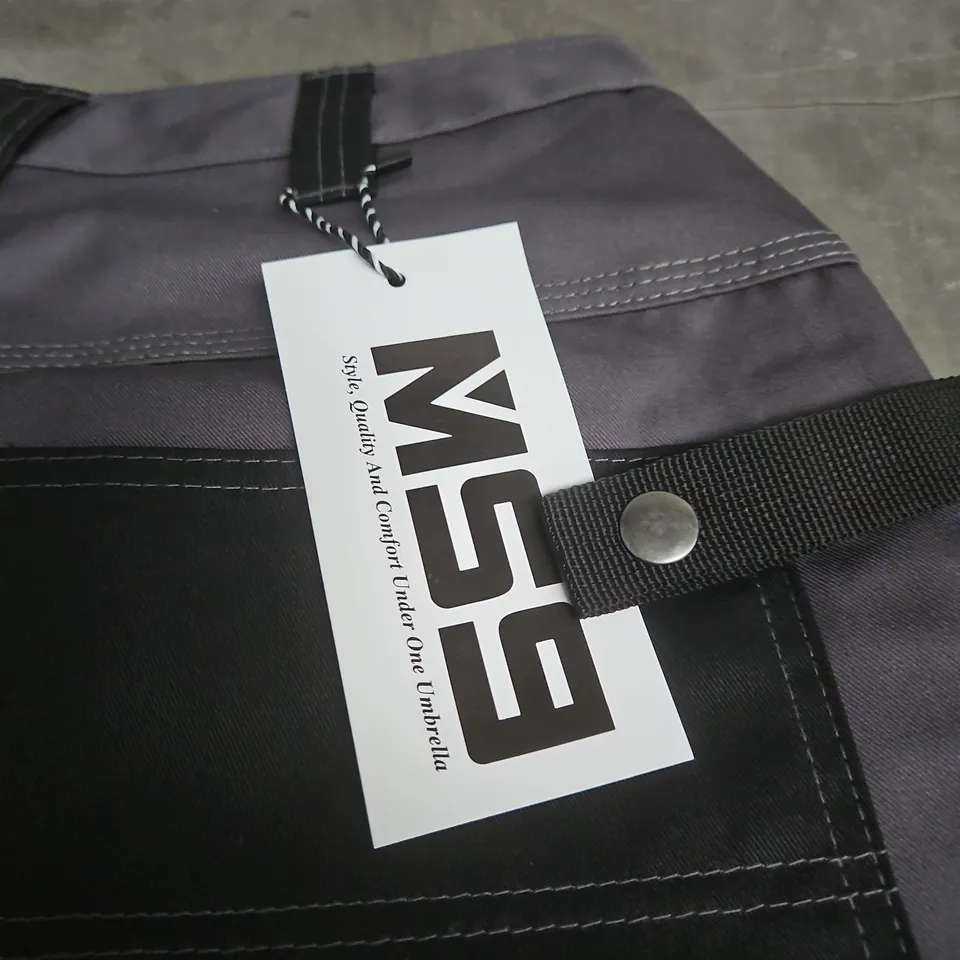 MS59 MEN'S WORK CARGO TROUSERS – GREY/BLACK, UK 32 (W32-150)