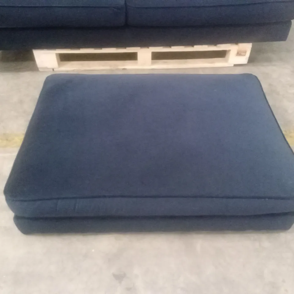 COAST 3 SEATER SOFA WITH FOOTSTOOL - NAVY RRP £1109