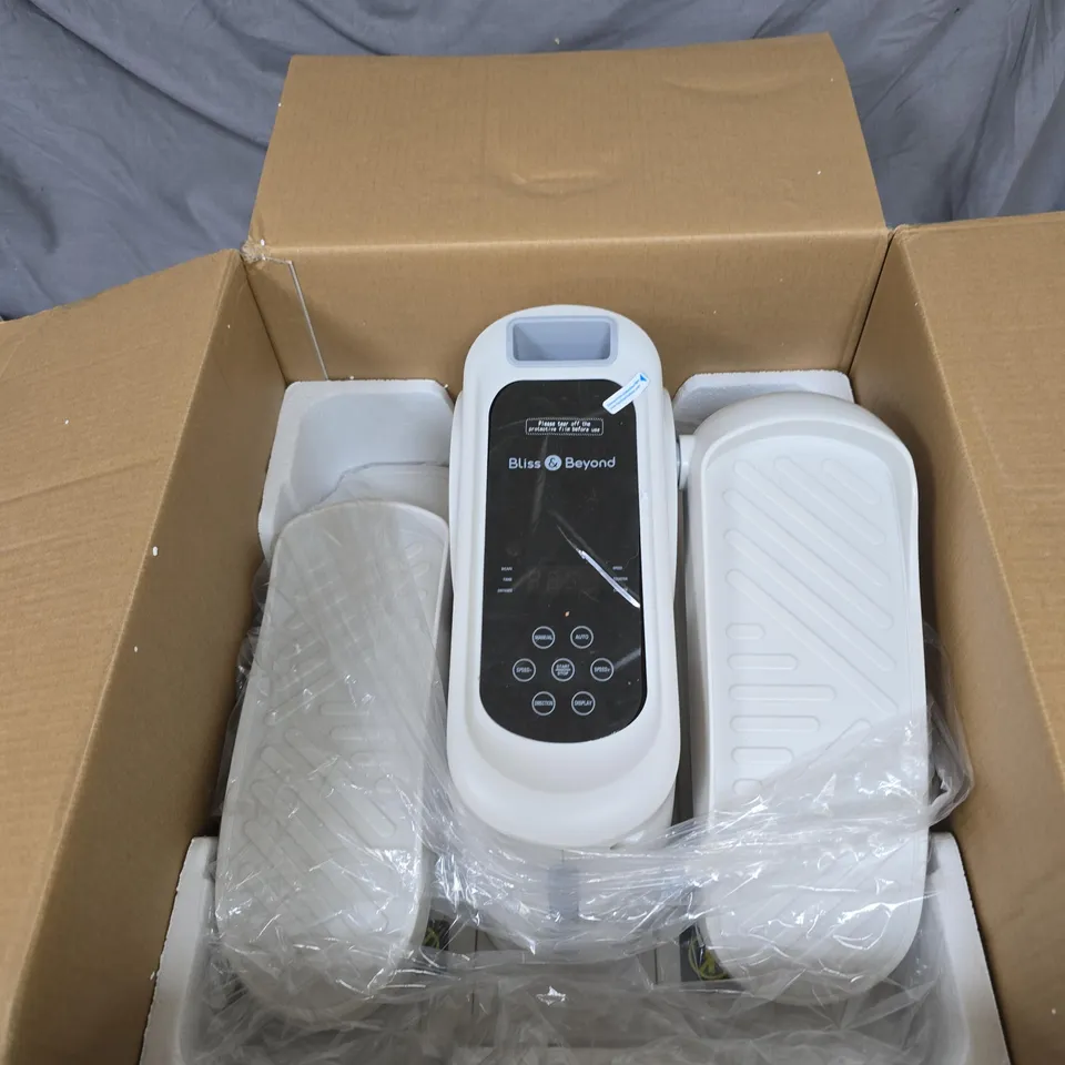 BLISS AND BEYOND STEPFIT PORTABLE ELECTRONIC STEPPER WHITE