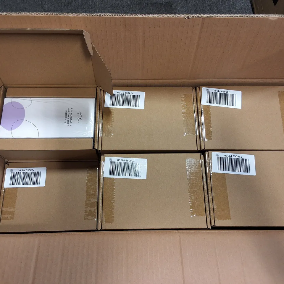 LOT OF 30 BRAND NEW TILI RECHARGABLE ALL OVER BODY TRIMMERS SETS
