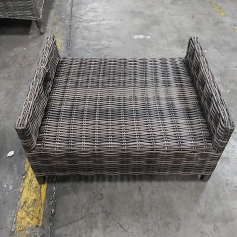 3 X ASSORTED DESIGNER WOVEN FOOTSTOOLS