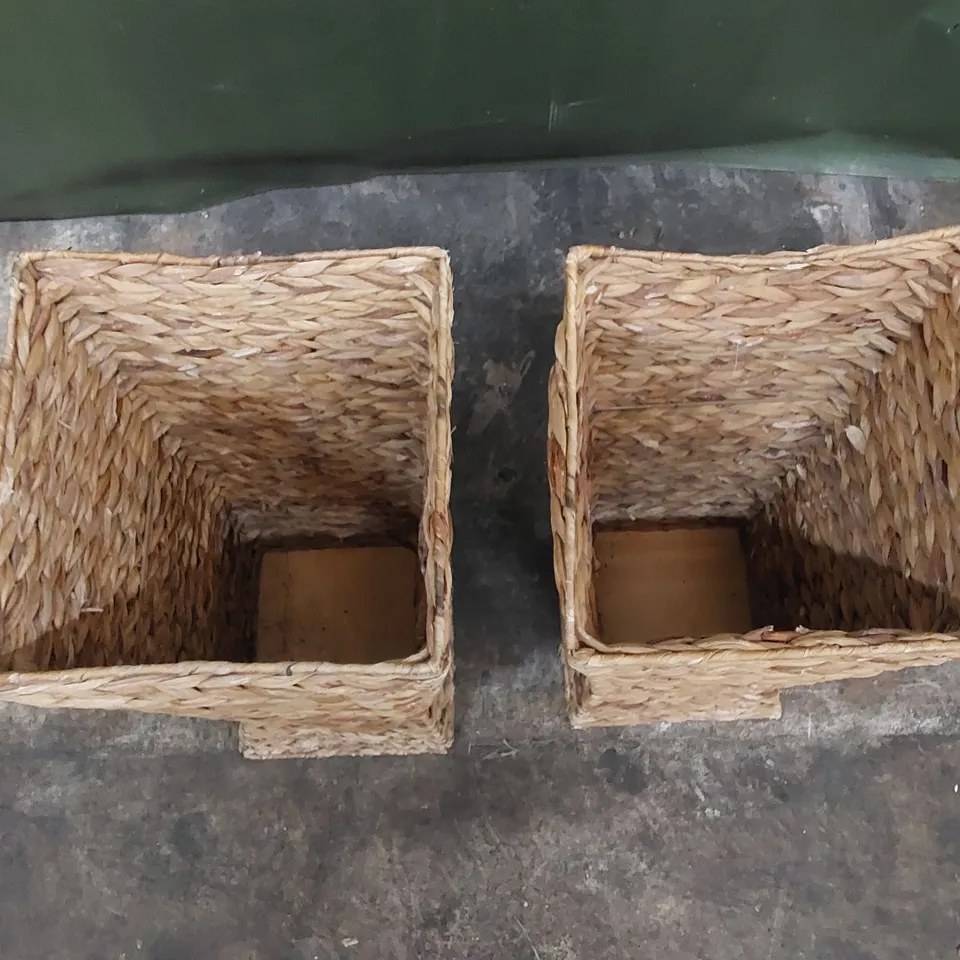 SET OF 2 WICKER BOUND ITEMS