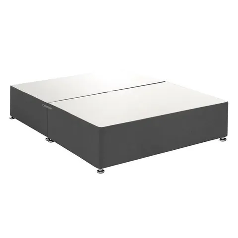 BAGGED BEDMASTER UNIVERSAL LINEN 2 DRAWER DIVAN BASE - KINGSIZE, CHARCOAL (2 ITEMS)