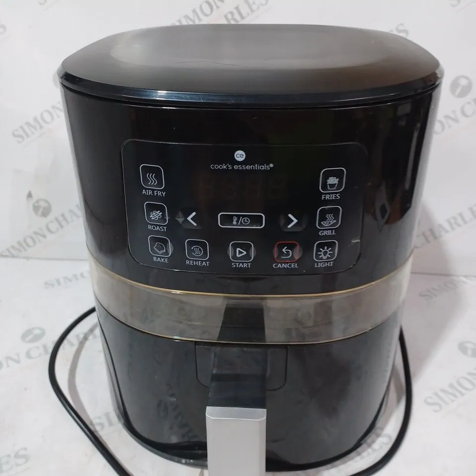 BOXED COOK'S ESSENTIALS AIR FRYER - BLACK
