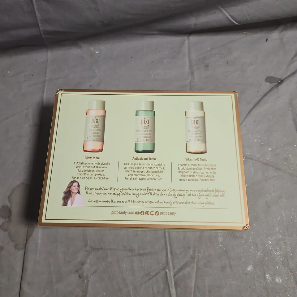 PIXI TONIC TASTER: THE POWER TRIO 3X100ML – GLOW TONIC, ANTIOXIDANT TONER & VITAMIN-C TONER