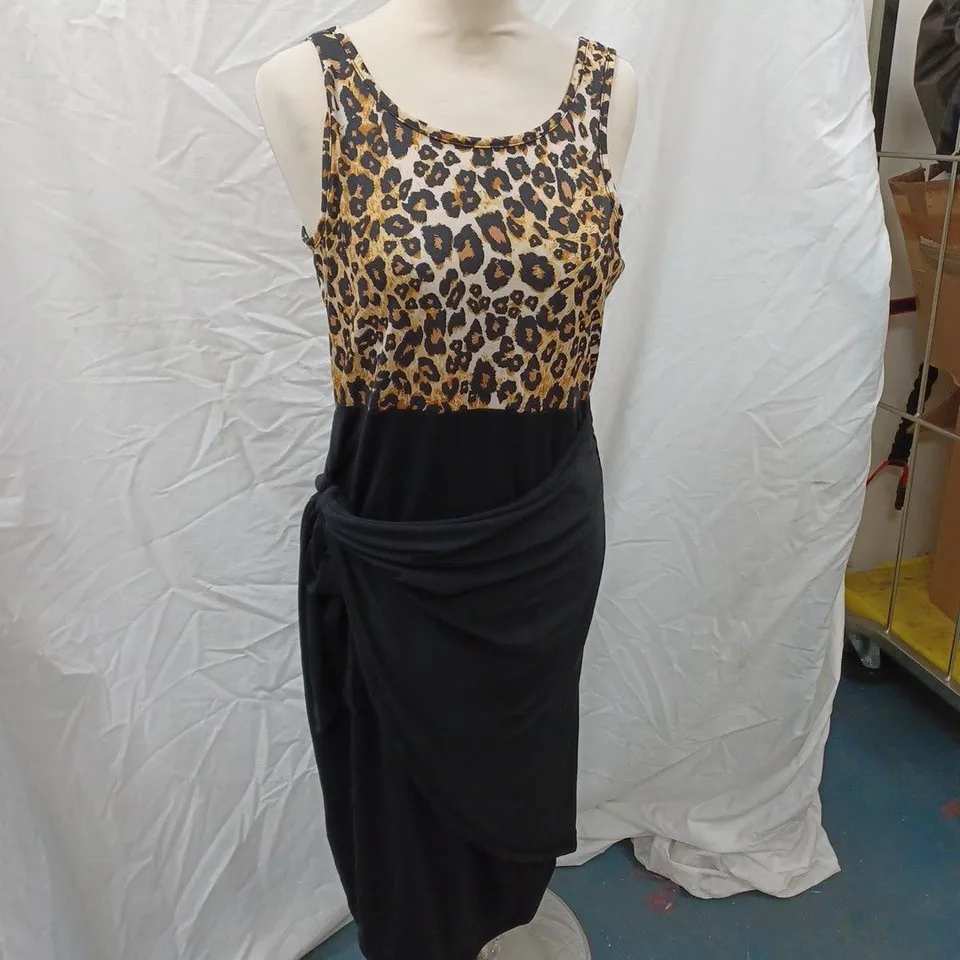 LEOPARD PRINT DRESS SIZE L