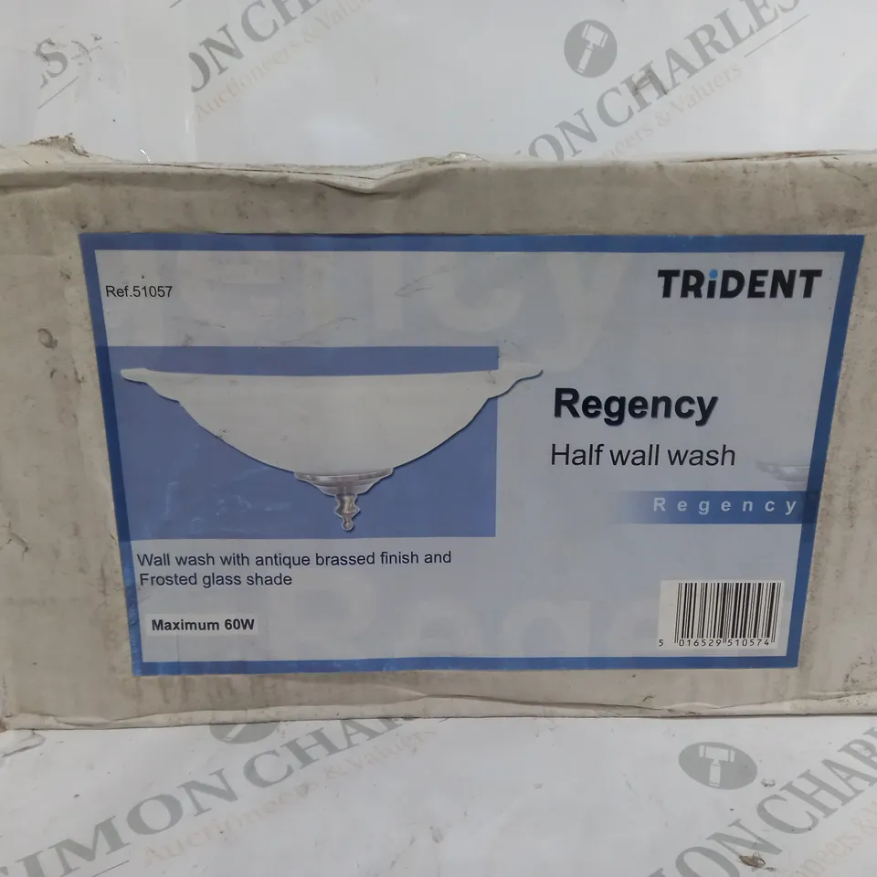 BOXED TRIDENT REGENCY HALF WALL WASH LIGHT