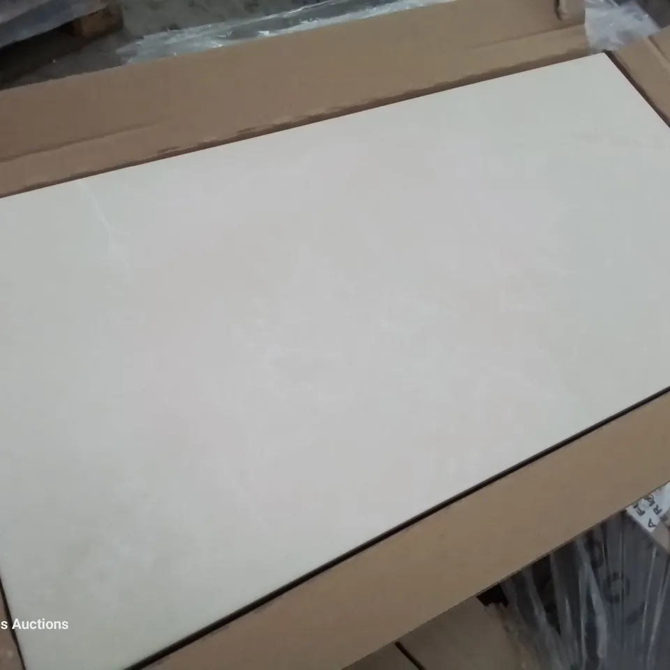 PALLET OF 40 ×5 BRAND NEW JOHNSONS CASTELLON MATT SAND MARBLE EFFECT TILES - 60 × 30cm