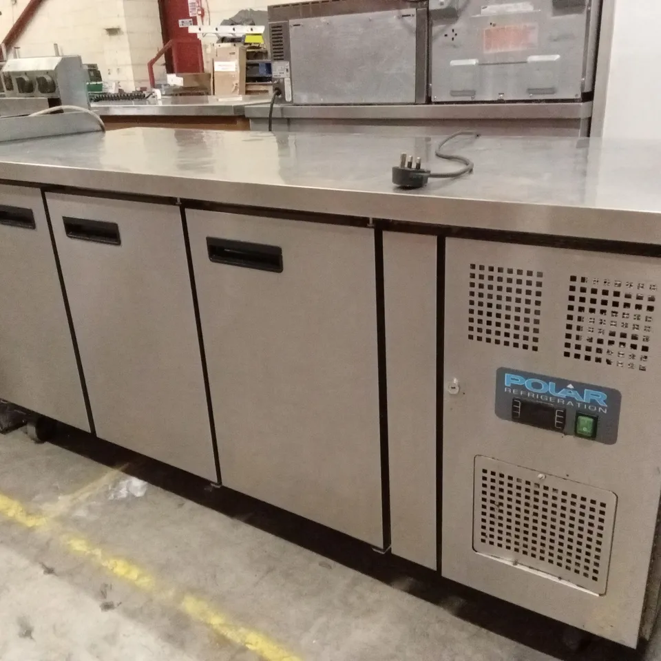 POLAR G597 3-DOOR PREP COUNTER FRIDGE