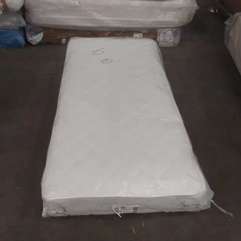 QUALITY BAGGED SINGLE 90cm AIRSPRUNG LUXURY QUILTED MEDIUM MATTRESS