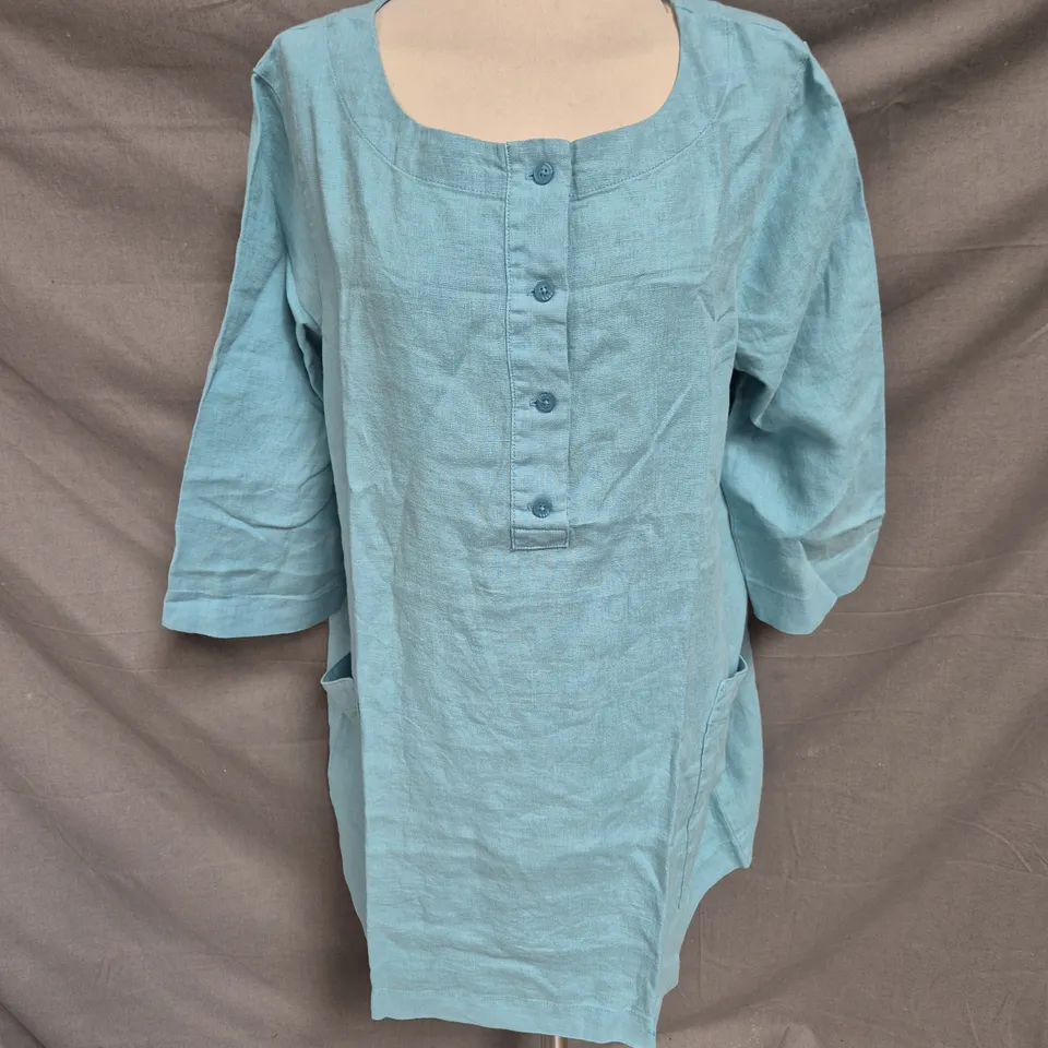 SEASALT CORNWALL HARBOUR TUNIC - CALM SEAS - SIZE 18
