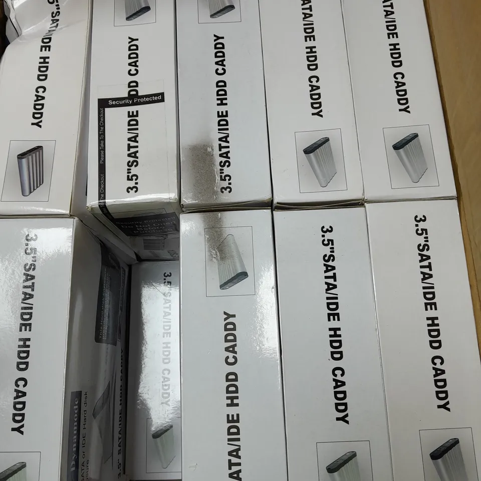 APPROXIMATELY 20 BOXED DYNAMODE 3.5" SATA/IDE HDD CADDIES 