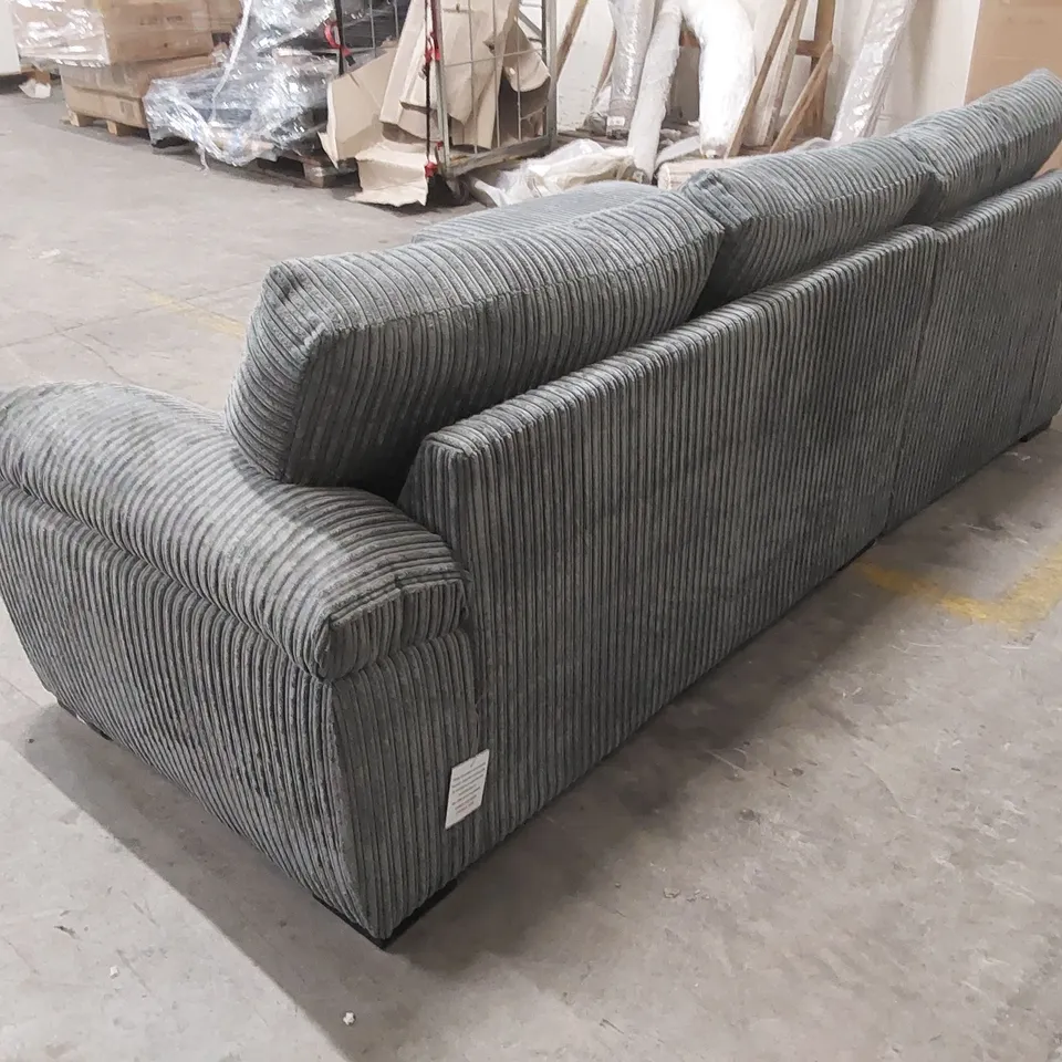 AMALFI STANDARD 3 SEATER LEFT HAND FABRIC CORNER CHAISE SOFA 