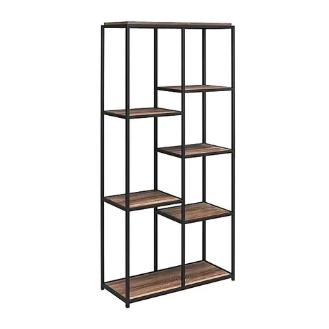 BOXED QUINCY 5 SHELF BOOKCASE WEATHERED OAK (1 BOX)