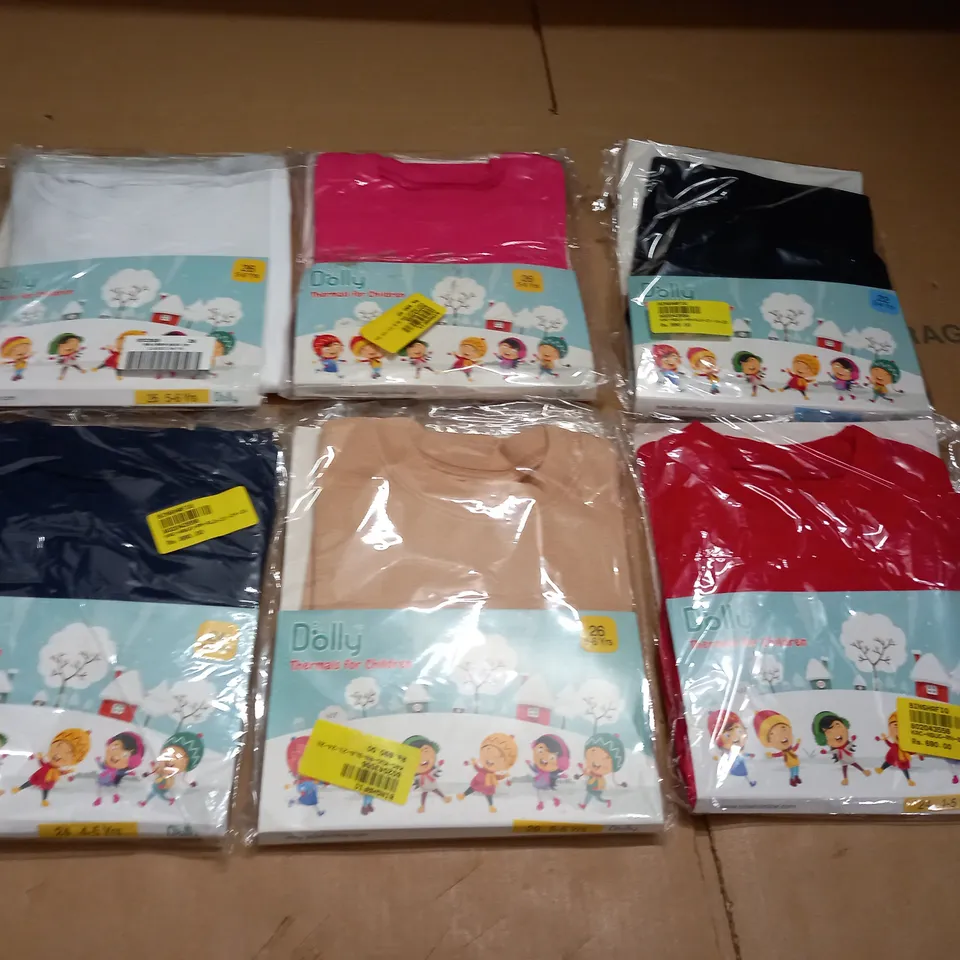 LOT OF 6 ASSORTED DOLLY THERMALS FOR KIDS - VARIOUS SIZES