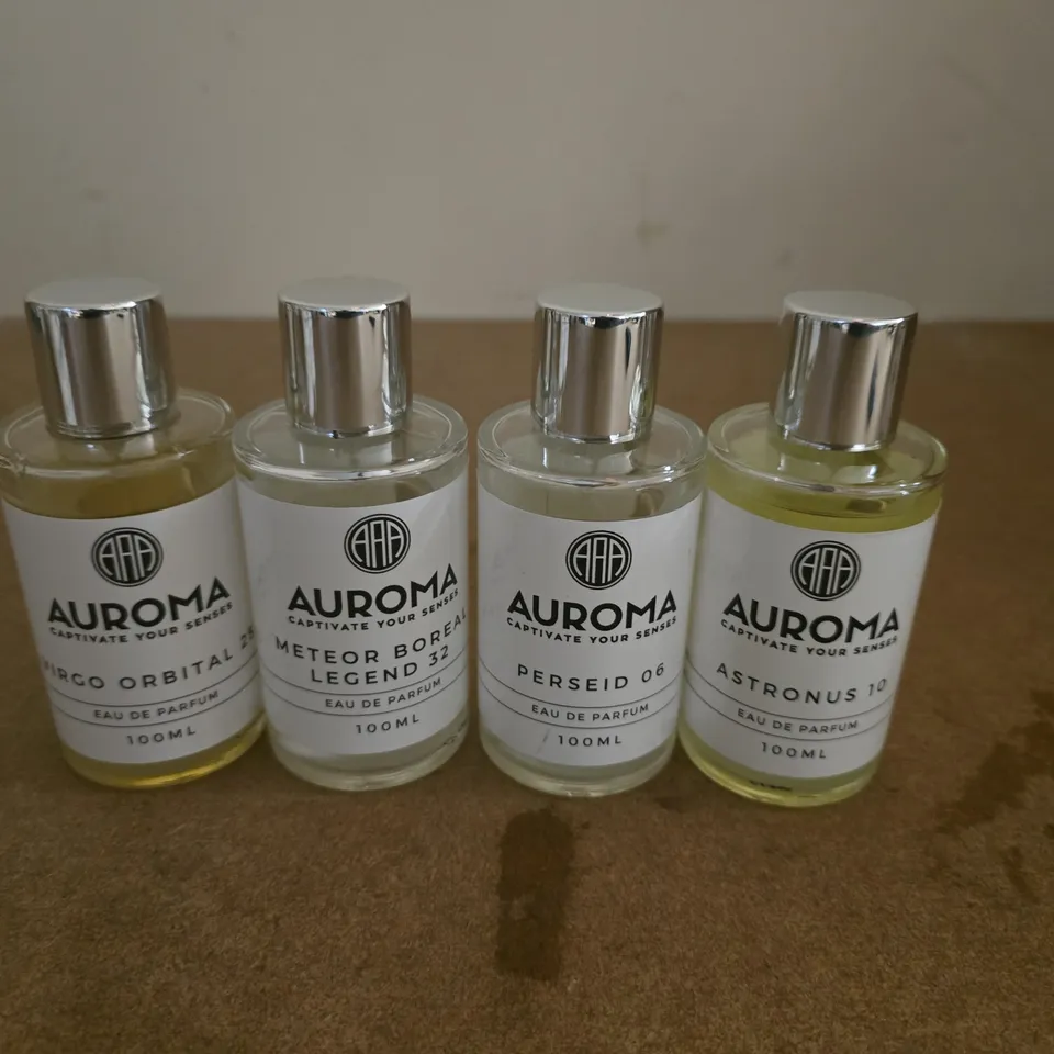 LOT OF 8 ASSORTED UNBOXED AUROMA 100ML EAU DE PARFUMS