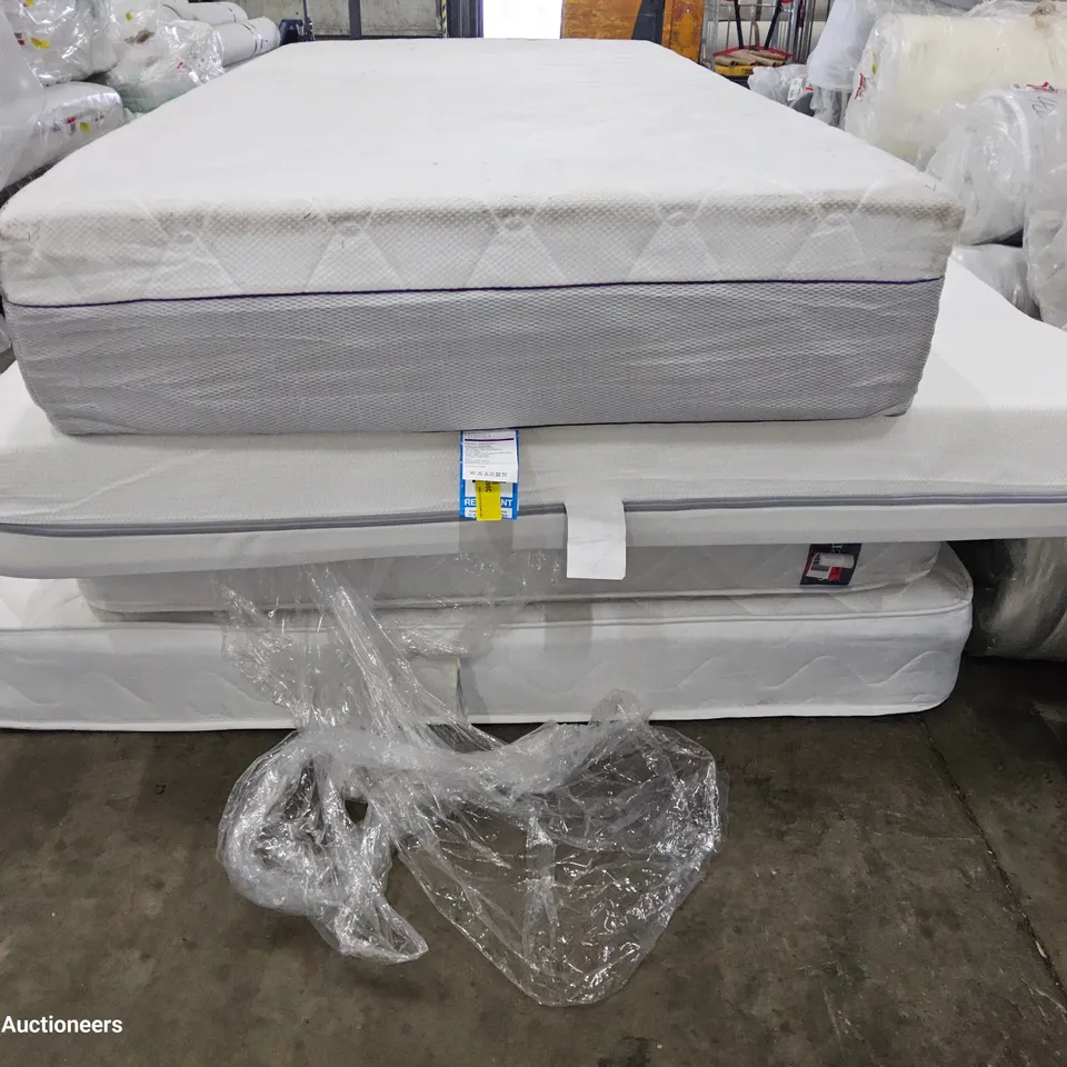 PALLET OF FOUR ASSORTED UNBAGGED MATTRESSES