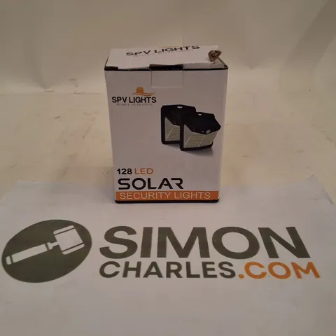 BOXED SPV LIGHTS 128 LED SOLAR SECURITY LIGHTS