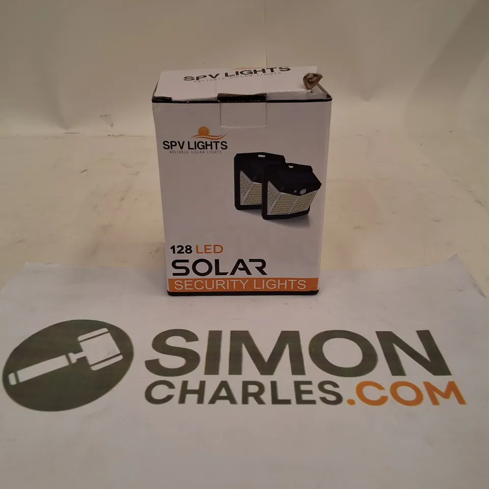 BOXED SPV LIGHTS 128 LED SOLAR SECURITY LIGHTS