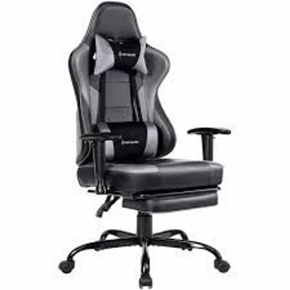 BRAND NEW BOXED VON RACER MASSAGE GAMING CHAIR VR-8280-AM-GREY (1 BOX)